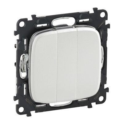 Выключатель трехклавишный Legrand Valena Allure перламутр