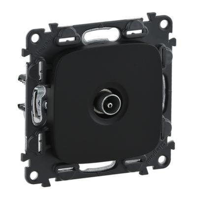 Розетка телевизионная «звезда» Legrand Valena Allure черный