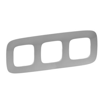 Рамка 3 поста Legrand Valena Allure алюминий