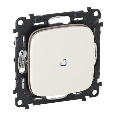 Выключатель одноклавишный с подсветкой Legrand Valena Allure перламутр