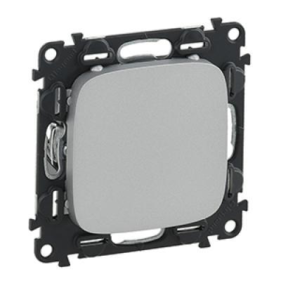 Заглушка с суппортом Legrand Valena Allure алюминий