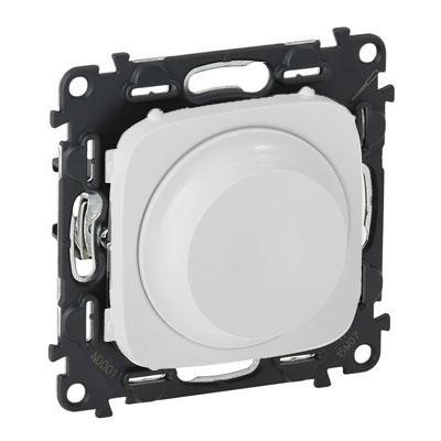 Светорегулятор с поворотной ручкой без нейтрали Legrand Valena Allure белый