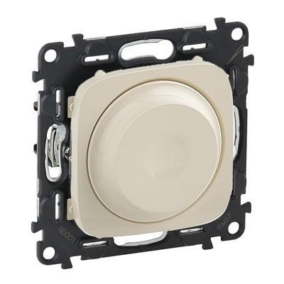 Светорегулятор с поворотной ручкой без нейтрали Legrand Valena Allure слоновая кость