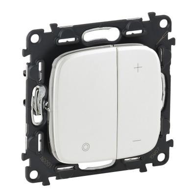 Светорегулятор кнопочный с нейтралью для балласта 1-10В Legrand Valena Allure перламутр