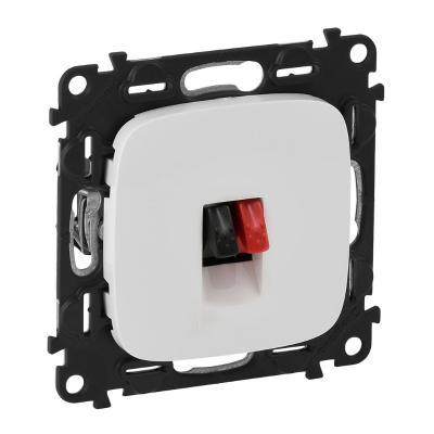 Розетка акустическая с пружинными зажимами 4 мм2 Legrand Valena Allure белый