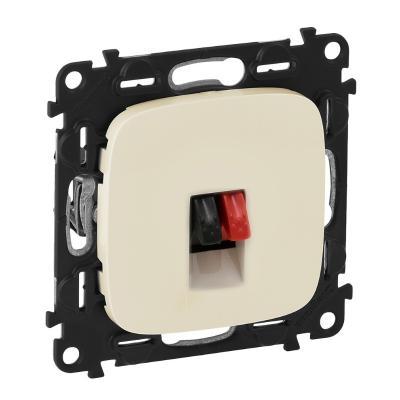 Розетка акустическая с пружинными зажимами 4 мм2 Legrand Valena Allure слоновая кость