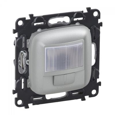 Датчик движения без нейтрали с принудительным вкл/откл Legrand Valena Allure алюминий