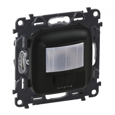 Датчик движения без нейтрали с принудительным вкл/откл Legrand Valena Allure черный