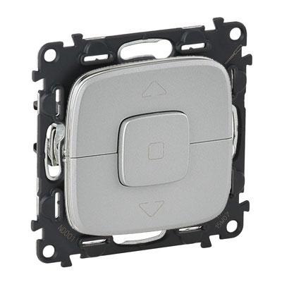 Кнопочный выключатель управления жалюзи и рольставней Legrand Valena Allure алюминий