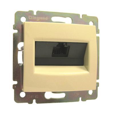Розетка информационная RJ45 Кат. 5e Legrand Valena слоновая кость