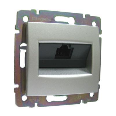 Розетка информационная RJ45 Кат. 5e Legrand Valena алюминий