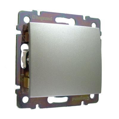 Выключатель одноклавишный Legrand Valena алюминий