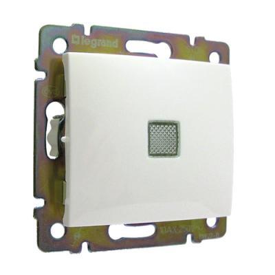 Выключатель одноклавишный с подсветкой Legrand Valena белый