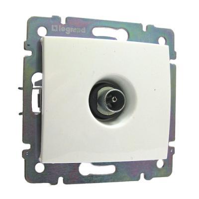 Розетка телевизионная «звезда» Legrand Valena белый
