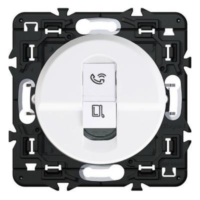 Розетка информационная RJ45 UTP кат. 6 Legrand Celiane белый