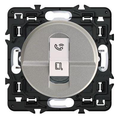 Розетка информационная RJ45 UTP кат. 6 Legrand Celiane титан