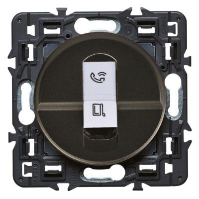 Розетка информационная RJ45 UTP кат. 6 Legrand Celiane графит