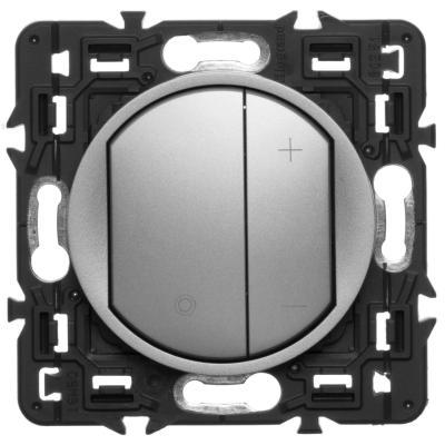 Светорегулятор кнопочный с нейтралью для балласта 1-10 В Legrand Celiane титан