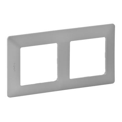Рамка 2 поста Legrand Valena Life алюминий