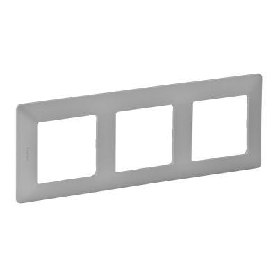Рамка 3 поста Legrand Valena Life алюминий