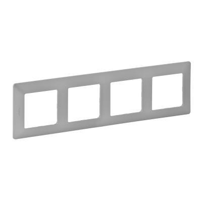 Рамка 4 поста Legrand Valena Life алюминий