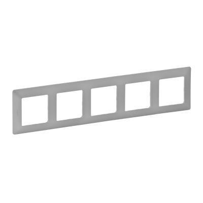 Рамка 5 постов Legrand Valena Life алюминий
