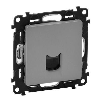 Розетка информационная RJ45 Кат. 5e Legrand Valena Life алюминий