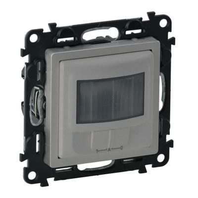 Датчик движения без нейтрали с принудительным вкл/откл Legrand Valena Life алюминий