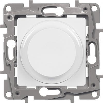 Светорегулятор с поворотной ручкой без нейтрали Legrand Etika белый