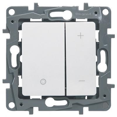 Светорегулятор кнопочный без нейтрали Legrand Etika белый