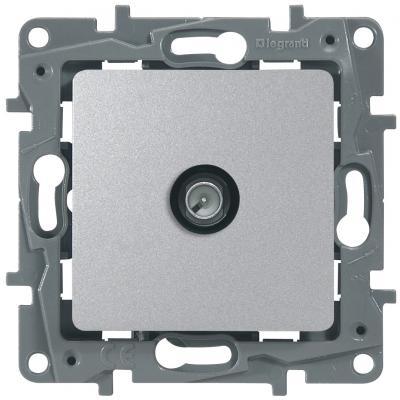 Розетка телевизионная «звезда» Legrand Etika алюминий