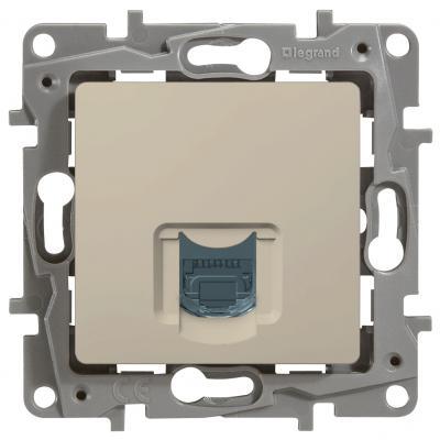 Розетка информационная RJ45 Кат. 5e Legrand Etika  слоновая кость