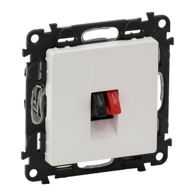 Розетка акустическая с пружинными зажимами 4 мм2 Legrand Valena Life белый