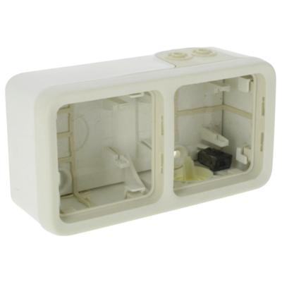 Коробка горизонтальная 2 поста Legrand Plexo IP55 белый