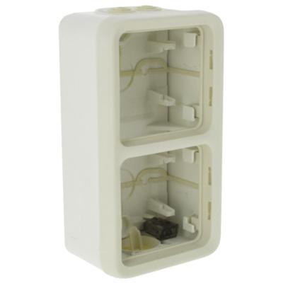 Коробка вертикальная 2 поста Legrand Plexo IP55 белый