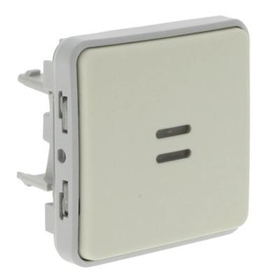 Переключатель одноклавишный с подсветкой Legrand Plexo IP55 белый