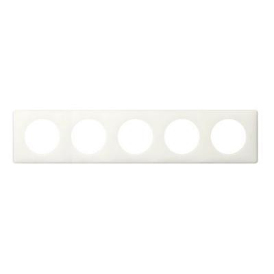Рамка 5 постов Legrand Celiane белый глянец