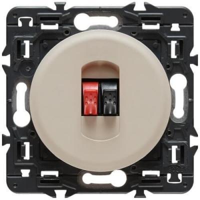 Розетка акустическая с пружинными зажимами 4 мм2 Legrand Celiane слоновая кость
