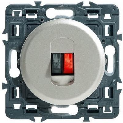 Розетка акустическая с пружинными зажимами 4 мм2 Legrand Celiane титан