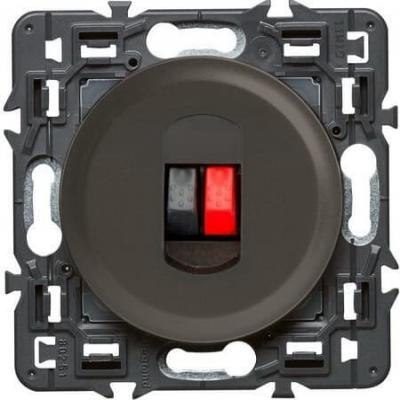 Розетка акустическая с пружинными зажимами 4 мм2 Legrand Celiane графит