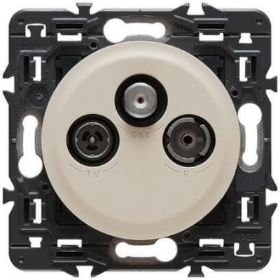 Розетка телевизионная TV-R-SAT  Legrand Celiane слоновая кость