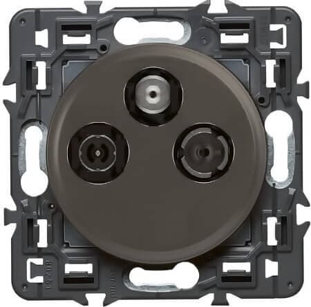 Розетка телевизионная TV-R-SAT  Legrand Celiane графит