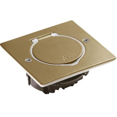 Встраиваемый розеточный блок квадратный Legrand DLP IP44 бронза