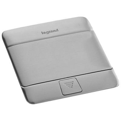 Выдвижной розеточный блок на 3 модуля Legrand DLP IP40 алюминий