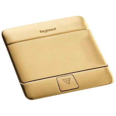 Выдвижной розеточный блок на 3 модуля Legrand DLP IP40 латунь