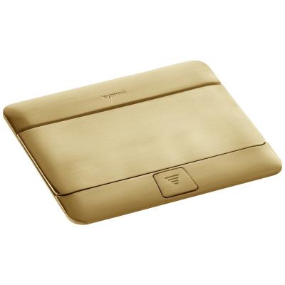 Выдвижной розеточный блок на 4 модуля Legrand DLP IP40 латунь