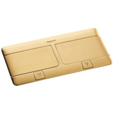 Выдвижной розеточный блок на 6 модулей Legrand DLP IP40 латунь