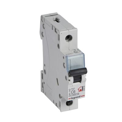 Автоматический выключатель Legrand TX³ 1P 6A тип C 6кА