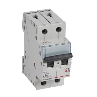 Автоматический выключатель Legrand TX³ 2P 20A тип C 6кА