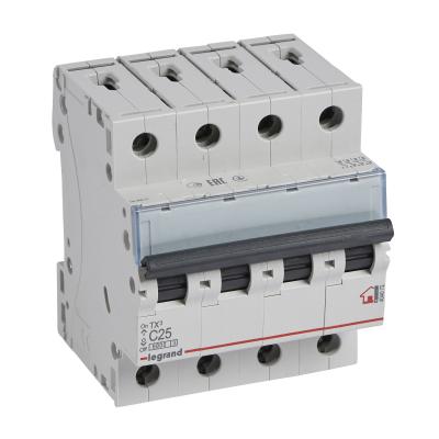 Автоматический выключатель Legrand TX³ 4P 25A тип C 6кА